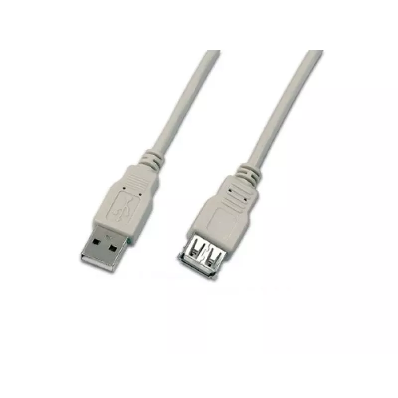 Cabo de extensão USB 2.0 Wirewin USB A-A MF 2.0 GR, 2 m, cinzento