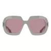 Óculos de sol de mulher Ferragamo SF2068SE-259 – armação Havana, lentes castanhas degradê, 54mm