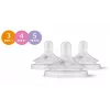 Conjunto de tetinas de silicone para biberões Philips Avent Natural Response (pack de 3, Flow 3, 1+ meses)