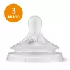 Conjunto de tetinas de silicone para biberões Philips Avent Natural Response (pack de 3, Flow 3, 1+ meses)