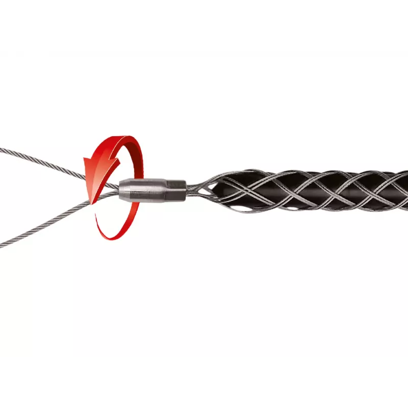 RUNPOTEC 30039 meia de tração para cabos com laço 4-6 mm