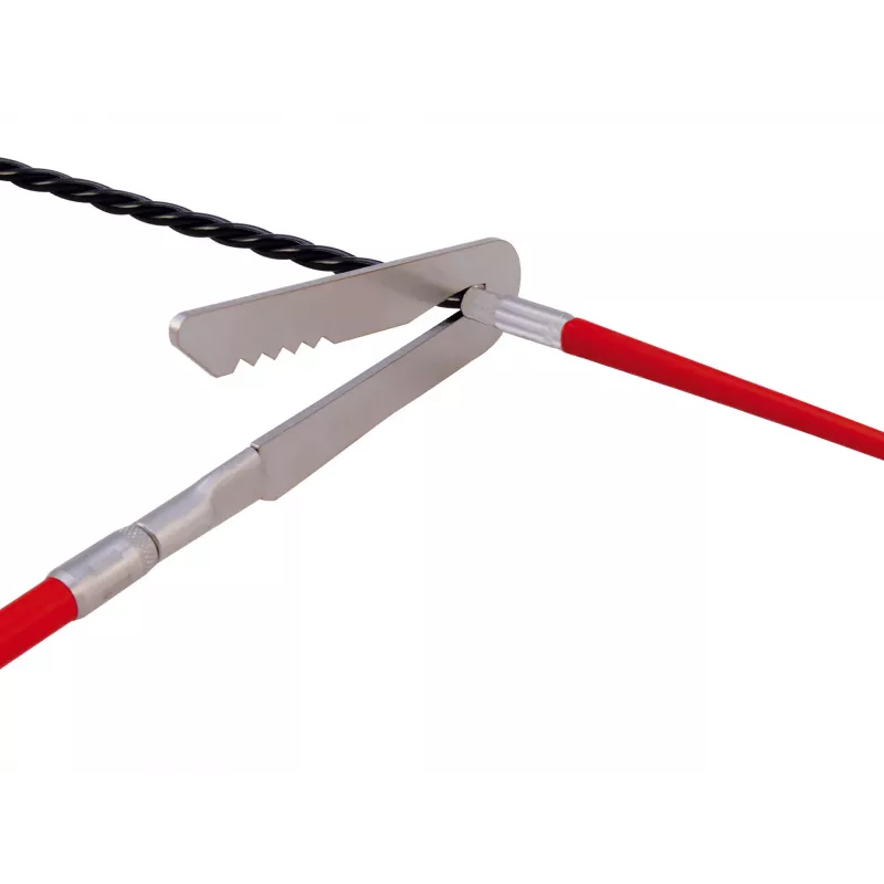 Runpotec conjunto de ganchos de captura, 4 unid., aço inoxidável, rosca RTG Ø 6 mm, para sistemas de tração de cabos e varas de fibra ótica (20614)