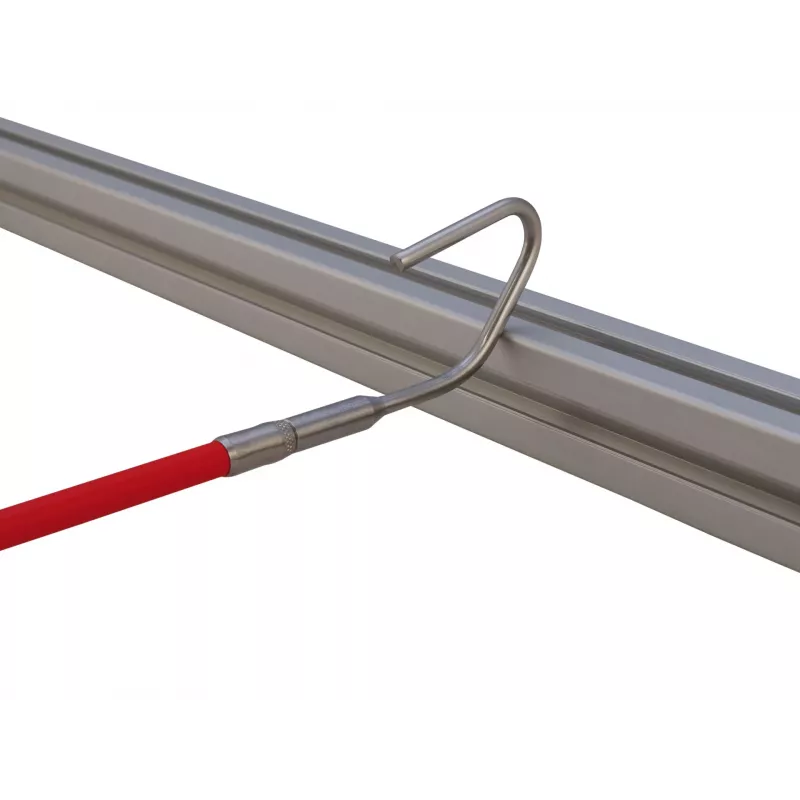 Runpotec conjunto de ganchos de captura, 4 unid., aço inoxidável, rosca RTG Ø 6 mm, para sistemas de tração de cabos e varas de fibra ótica (20614)