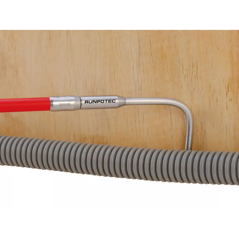 Runpotec conjunto de ganchos de captura, 4 unid., aço inoxidável, rosca RTG Ø 6 mm, para sistemas de tração de cabos e varas de fibra ótica (20614)