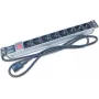 Wirewin NVL8 UPS PDU rackmount 19 polegadas 1U com 8 tomadas Schuko, 16A, preto