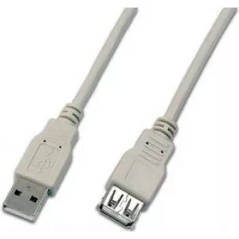 Wirewin USB A-A MF 3.0 GR cabo de extensão USB 3 m USB 2.0 cinzento