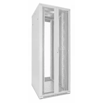 DSIT armário de servidor 47U 19 polegadas 800x800x2200mm branco com portas duplas perfuradas DS8847DD-W