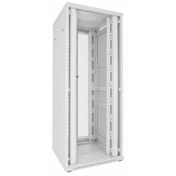 DSIT armário de servidor 47U 19 polegadas 800x800x2200mm branco com portas duplas perfuradas DS8847DD-W