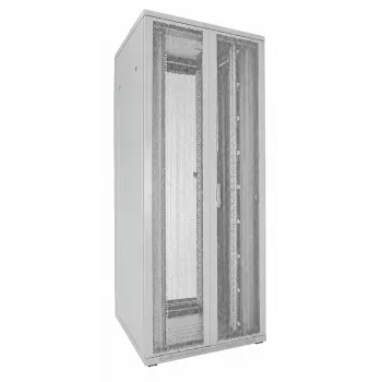 DSIT armário de servidor 42U 19 polegadas 800x800x2000mm branco, portas duplas perfuradas à frente e atrás DS8842DD-W