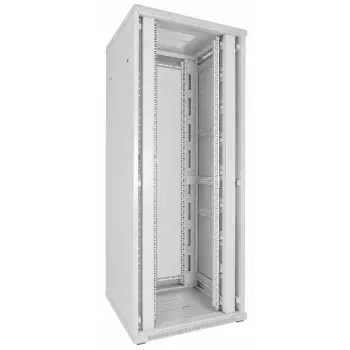 DSIT armário de servidor 42U 19 polegadas 800x800x2000mm branco, portas duplas perfuradas à frente e atrás DS8842DD-W