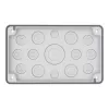 Placa de flange Eaton F3A-2K-M50/16-1 IP55 material isolante cinzento EP-501502