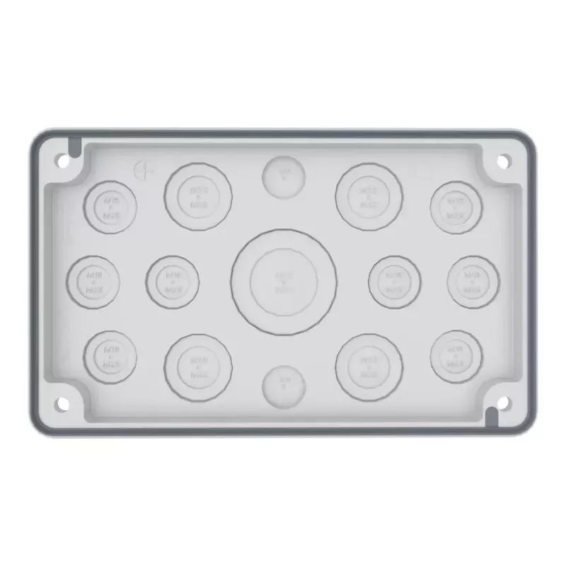 Placa de flange Eaton F3A-2K-M50/16-1 IP55 material isolante cinzento EP-501502