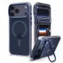 Capa SPIGEN Ultra Hybrid Optik S MagSafe para iPhone 17 Pro Max / 18 Pro Max - transparente/azul-escuro