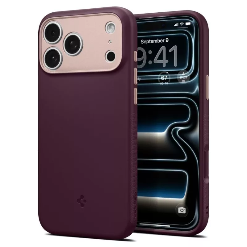 Capa Spigen Nano Pop Mag MagSafe para iPhone 18 Pro Max / 17 Pro Max – Burgundy Bean