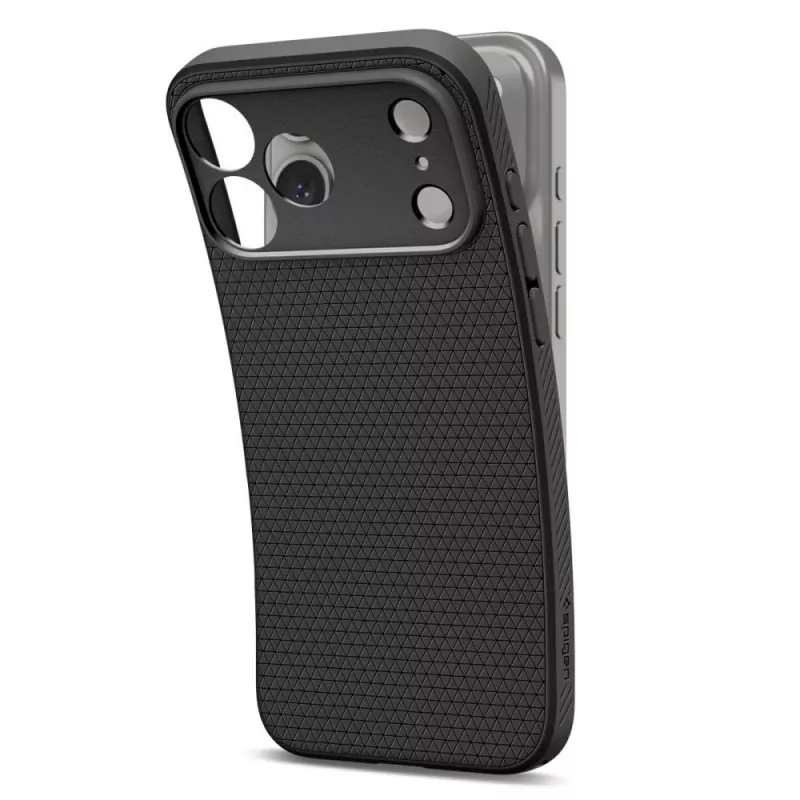 Capa Spigen Liquid Air para iPhone 17 Pro / 18 Pro - preto mate