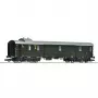 Roco 6200140 H0 vagão de bagagem DRG Einheits-Gepäckwagen D89 Munique – Hamburgo Altona
