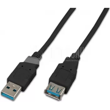 Cabo USB 3.0 A-A MF 3.0 SW 3 m USB 3.2 Gen 1 (3.1 Gen 1) USB A preto