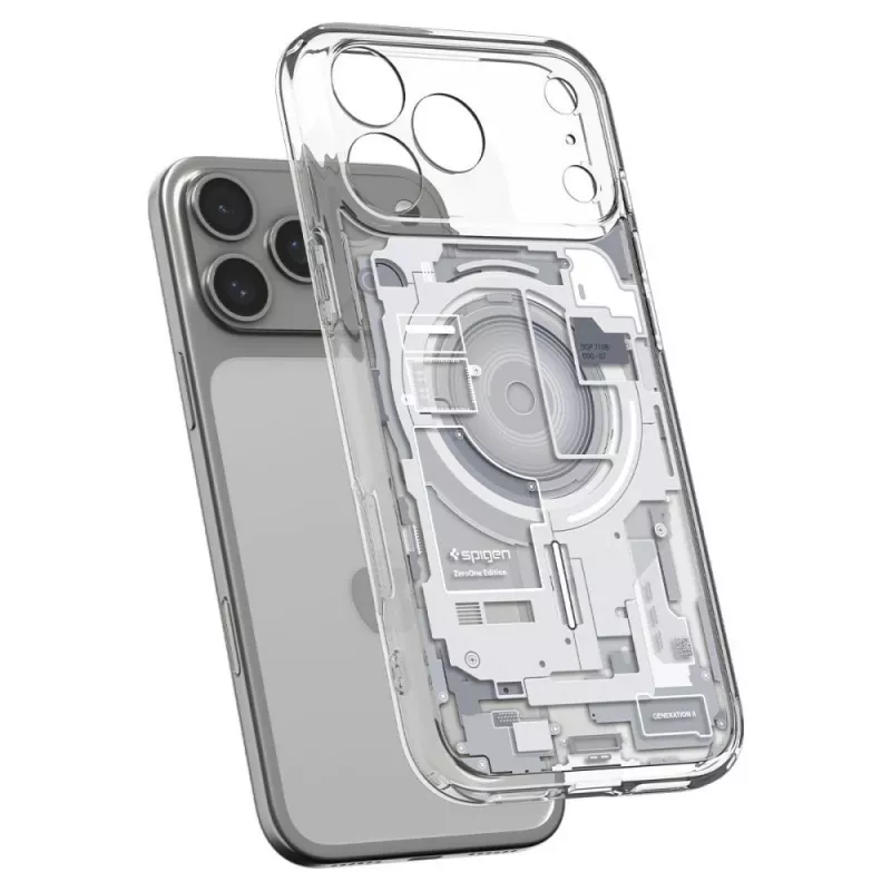 Capa SPIGEN Ultra Hybrid MagSafe iPhone 17 Pro / 18 Pro Zero One branco