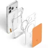 SPIGEN Ultra Hybrid T MagSafe iPhone 17 Pro / 18 Pro laranja brilhante