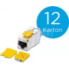 Wirewin WKS JACK KAT6A SLIM 12 módulo keystone blindado Cat6A 10 Gigabit Ethernet, pack de 12