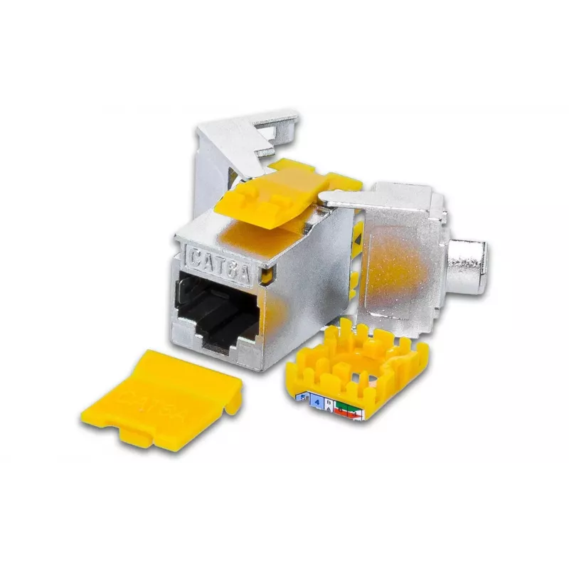 Wirewin WKS JACK KAT6A SLIM 12 módulo keystone blindado Cat6A 10 Gigabit Ethernet, pack de 12