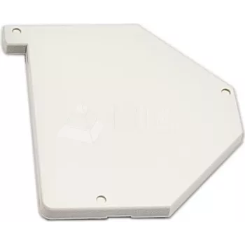 Wirewin WKS tampa para calha DIN à direita - tampa de plástico para suporte de calha DIN keystone, cinzento claro