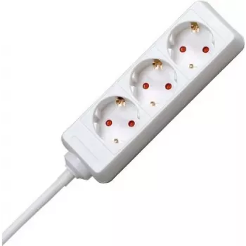 HEINRICH KOPP régua de tomadas tripla com tomadas em ângulo de 45°, cabo 3 m H05VV-F 3G1.5mm², 16A, 250V, preto 128688650
