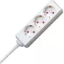 HEINRICH KOPP régua de tomadas tripla com tomadas em ângulo de 45°, cabo 3 m H05VV-F 3G1.5mm², 16A, 250V, preto 128688650