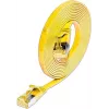 Wirewin cabo de rede Ethernet Cat6A Slim U/FTP plano amarelo 1 m 10Gbps PKW-STP-SLIM-K6A 1.0 GE