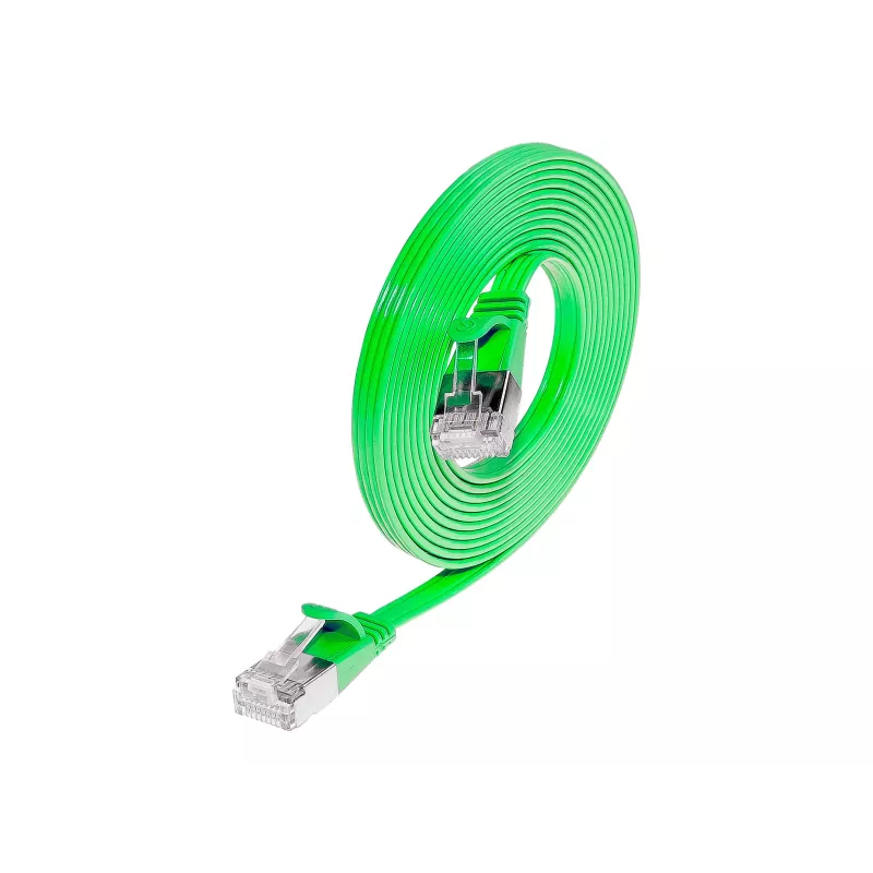 Cabo Patch Slim Cat.6 Wirewin, STP (PIMF), 0,1 m, verde PKW-STP-SLIM-KAT6 0.1 GN