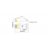 Cabo de rede Ethernet Slim Cat6 U/FTP Wirewin Triotronik 0,15 m, ficha RJ45 macho a macho, branco (PKW-STP-SLIM-KAT6 0.15 WS)