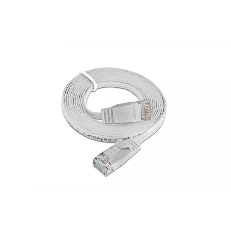 Cabo Patch Slim Cat.6 U/UTP Wirewin 0,1 m branco PKW-SLIM-KAT6 0.1 WS