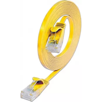 Cabo Patch SLIM U6 05 GE Cat.6 Wirewin, U/UTP, 0,5 m, amarelo (PKW-SLIM-KAT6 0.5 GE)