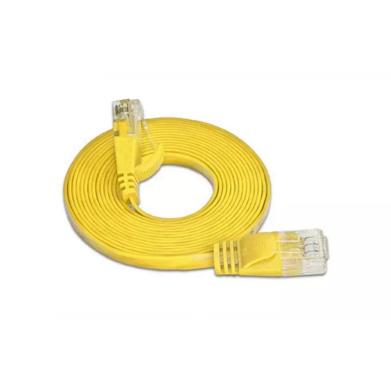 Cabo Patch SLIM U6 05 GE Cat.6 Wirewin, U/UTP, 0,5 m, amarelo (PKW-SLIM-KAT6 0.5 GE)