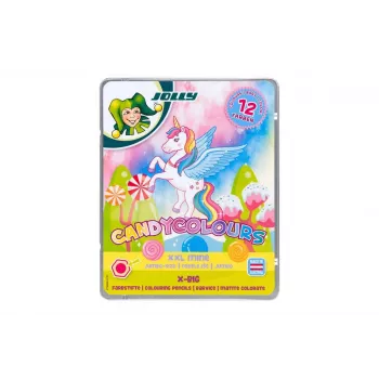 Lápis de cor JOLLY X-BIG CANDYCOLOURS, cores mistas, 12 unidades (3099-0137)