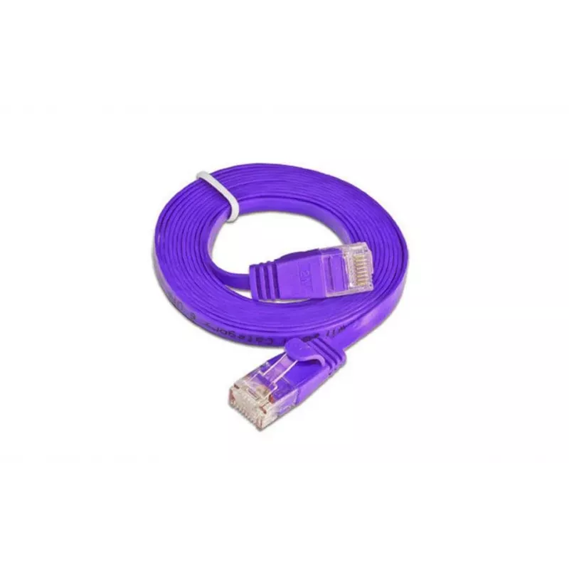 Cabo patch Ethernet slim Wirewin Cat6 U/UTP, 0,1 m, violeta PKW-SLIM-KAT6 0.1 VT