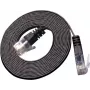 Cabo patch Ethernet slim Wirewin Triotronik PKW-SLIM-KAT6 10.0 SW - 10 m Cat6 U/UTP, ficha RJ45 a ficha, preto