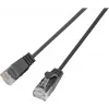 Cabo Wirewin SLIM UL6 1 SW - Cat.6 Slim, U/UTP, 1 m, preto (PKW-LIGHT-K6 1.0 SW)