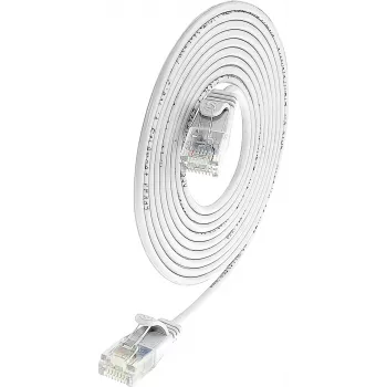 Cabo patch Wirewin SLIM UL6 1.5 WS - Cat.6 Slim-Light, U/UTP, 1,5 m, branco (PKW-LIGHT-K6 1.5 WS)