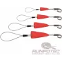 Conjunto de guias de cabo RUNPOTEC RUNP RUNPOFIX com gancho e tampa de proteção, 4 peças (10159)