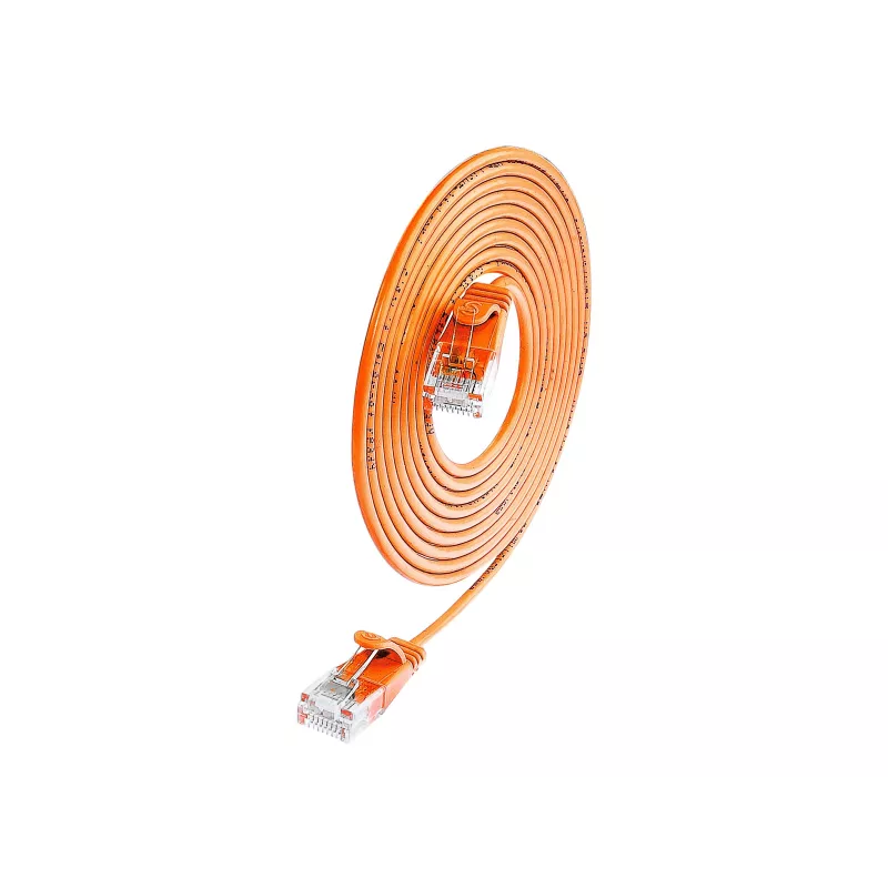 Cabo Wirewin SLIM UL6 3 OR - Cat.6 SLIM-Light, U/UTP, 3,0 m, laranja (PKW-LIGHT-K6 3.0 OR)