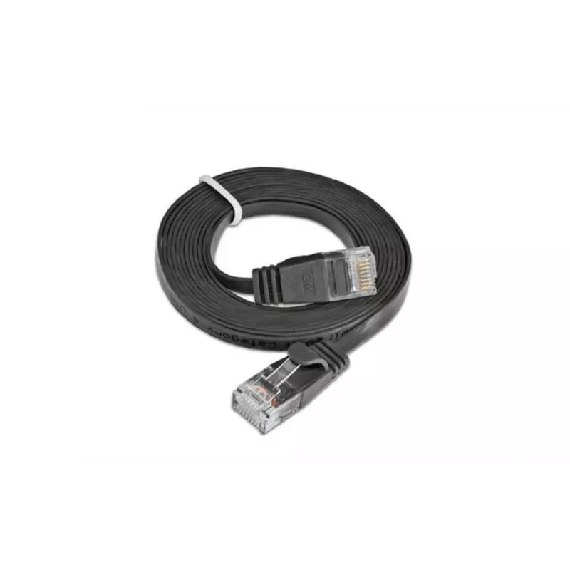 Cabo patch Ethernet slim Cat6 U/UTP Wirewin, 7,5 m, preto PKW-SLIM-KAT6 7.5 SW