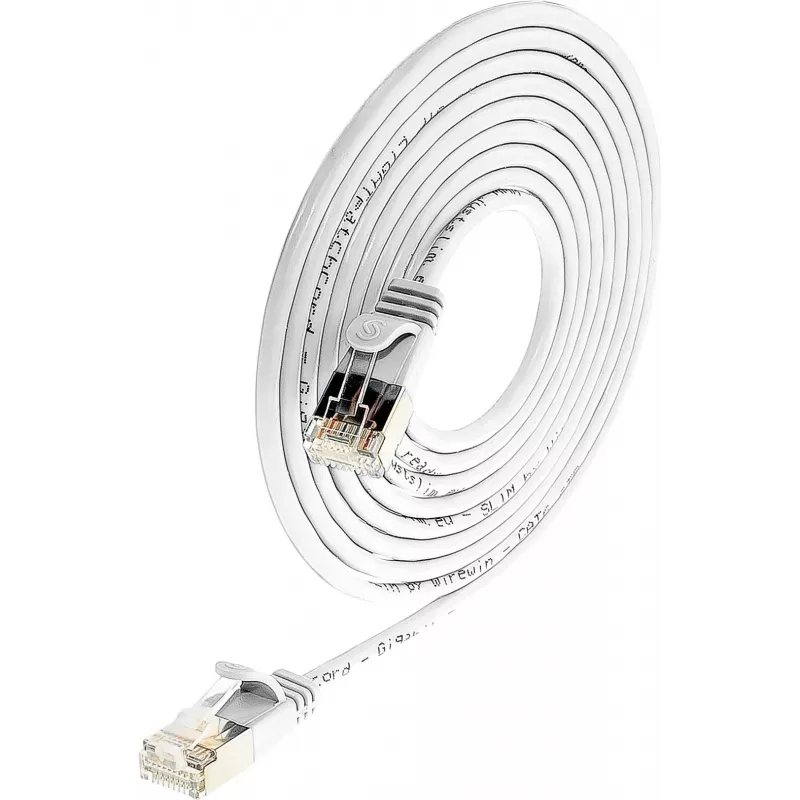 Wirewin SLIM SL6 015 WS - Cabo slim-light Cat.6, U/FTP, 0,15 m, branco (PKW-LIGHT-STP-K6 0.15 WS)