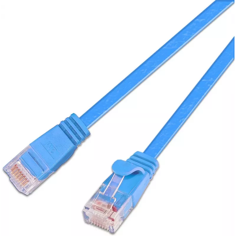 Wirewin Triotronik cabo patch Cat 6 0,25 m azul U/FTP (STP) ficha RJ-45 macho/macho PKW-STP-SLIM-KAT6 0.25 BL