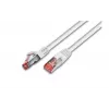 Cabo de rede S/FTP CAT6 Wirewin 0,5 m branco (PKW-PIMF-KAT6 0.5 WS)