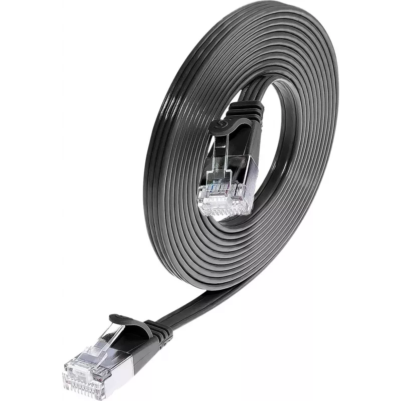 Wirewin Triotronik PKW-STP-SLIM-KAT6 20.0 SW - Cabo patch Ethernet slim Cat6 U/FTP 20 m, preto
