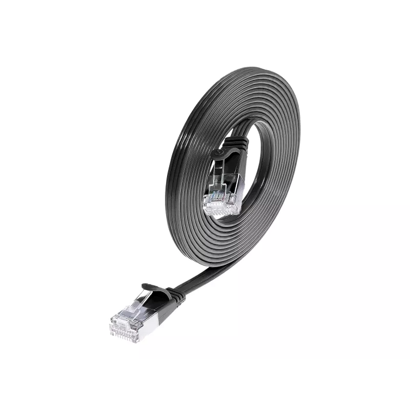 Wirewin Triotronik PKW-STP-SLIM-KAT6 20.0 SW - Cabo patch Ethernet slim Cat6 U/FTP 20 m, preto