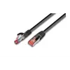 Cabo patch CAT6 Wirewin, S/FTP, LSOH, preto, 10,0 m, RJ45 (PKW-PIMF-KAT6 10.0 SW)