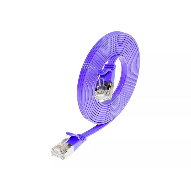 Wirewin Triotronik cabo patch Ethernet slim Cat6 U/FTP, 3 m, ficha RJ-45 macho a macho, cobre, violeta PKW-STP-SLIM-KAT6 3.0 VT