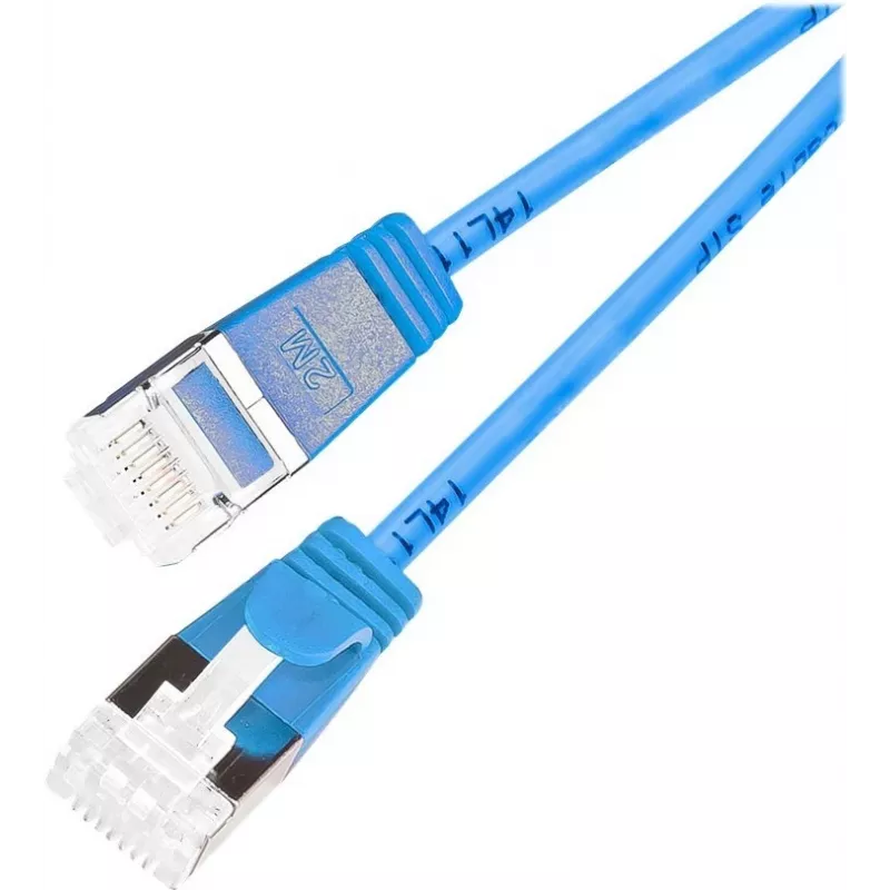 Wirewin cabo de rede Light redondo U/FTP Cat 6a azul 0,1 m Slim PKW-LIGHT-STP-K6A 0.1 BL